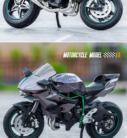 Jouets en métal moulé sous pression, motos Ninja, jouet de véhicule à moteur pour enfants