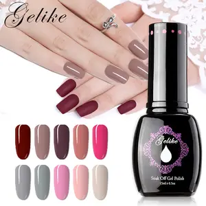 EC Bán Buôn Nhãn Hiệu Riêng Vernis Gel UV Led 3 Bước Gel Nail Art Nguồn Cung Cấp Móng Tay Starter Kit Set Ngâm Tắt Màu Gel Polish