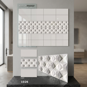Carreaux muraux en céramique numérique antique 300x600mm, carreaux de porcelaine design jet d'encre 12x24, carreaux de céramique pour intérieur, carreaux pour mur de salle de bain - Product Image 3