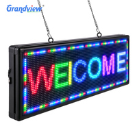 Tablero de señal de mensaje móvil para exteriores, tablero de mensajes LED programable con texto