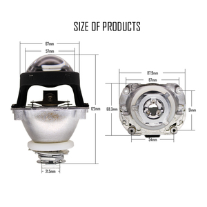 TAOCHIS 2.5 Pollici WST Mini Fari Bi xeno Obiettivo Del Proiettore <span class=keywords><strong>H4</strong></span> H7 Presa Per Il FAI DA TE Retrofit Lampada Motociclo di Alta Basso fascio di H1 HID - Product Image 4