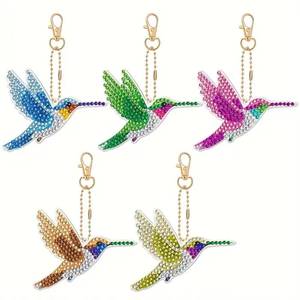 Nouveau 2026 Peinture Diamant 5D Faite à la Main DIY Moderne, Coffret de 6 Pièces avec Porte-clés, Autocollants et Pendentifs, pour Enfants, Maison, Personnel, Animaux, Paysages - Product Image 4