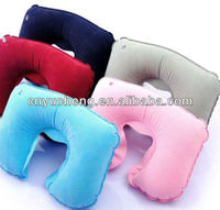 Gonflable floqué oreiller cervical avec pochette