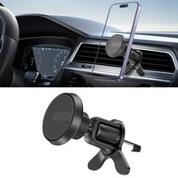 Support de téléphone magnétique flexible et réglable pour voiture, fixation sur grille d'aération ou tableau de bord, compatible universel - Vente Flash