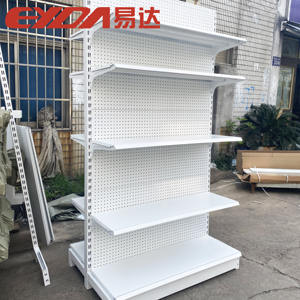 Estanterías de Góndola de Acero al por Mayor de 5 Niveles para Supermercados, Protección Contra la Corrosión para Exhibición de Suministros en Tiendas de Conveniencia - Product Image 3