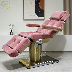 Modern Luxury Synthetic Leather 3 Motor Electric Facial Beauty Spa <strong>Bed</strong> Esthetician <strong>Sofa</strong> Couch Furniture Facial SPA - Product Image 1