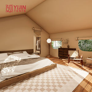 โรงแรมซาฟารี เต็นท์สำเร็จรูปสำหรับแคมป์ปิ้ง รีสอร์ทแกลมปิ้ง กันน้ำ พร้อมห้องน้ำในตัว - Product Image 3
