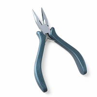 Pince à bec effilé multi-usages à mâchoires dentées, outils de précision pour la fabrication de bijoux, la réparation de lunettes, le gainage de fils et le bricolage