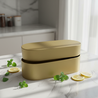 Boîte à collation en papier personnalisée, ovale, pour emporter, conteneur alimentaire biodégradable, boîte d'emballage pour pâtisserie, biscuits, bonbons