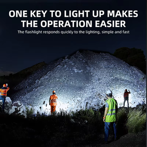 Đa Chức Năng Ngoài Trời Leo Núi Đèn Pin ABS Cắm Trại Có Thể Sạc Lại Đèn Pin <span class=keywords><strong>Torch</strong></span> Ánh Sáng Phụ Kiện - Product Image 5