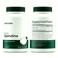 Comprimés de spiruline pure, algues bleues vertes, antioxydant pour adultes, stimulant immunitaire, non-OGM