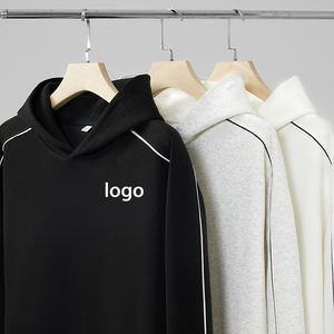 Sweat-shirt à capuche unisexe tendance en coton color block, nouveau, respirant, pour l'automne, ample, sweat-shirt à capuche lourd - Product Image 1