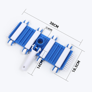 Cabezal de cepillo para aspiradora de piscinas de 4 pulgadas con cerdas laterales, cepillo de cerdas rígidas para limpieza de suelos, para aspiradora de piscinas elevadas inalámbrica - Product Image 6