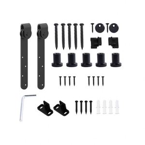Kit de Herrajes WEKIS de Alta Resistencia para Puertas Correderas Dobles, Silencioso, de Acero, para Gabinetes Industriales, Puertas Exteriores Deslizantes, con Tornillos - Product Image 2
