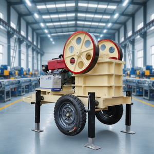 เครื่องบดแบบเคลื่อนที่คุณภาพสูงสำหรับบดควอตซ์ไซต์ เศษหิน แร่ทองคำ และบดบดแร่บอคไซต์ ไดโอไรต์ - Product Image 1