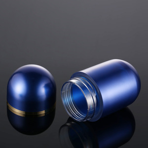 Hot PET acrilico rosso blu e oro bottiglia di plastica proteina polvere barattolo contenitore capsule pillola bottiglia di imballaggio nutrizione sportiva - Product Image 3