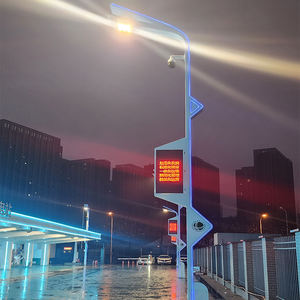 عمود المدينة مع واي فاي الدوائر التلفزيونية المغلقة 3m 5m 6m 8m 10m مادة الصلب عمود إضاءة الشارع الذكي مع معدات الشحن - Product Image 2