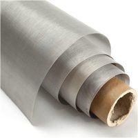 Maille filtrante / tamis en fil d'acier inoxydable tissé 310S de 1, 2, 3, 5, 10, 50, 100, 150, 300 microns, à mailles carrées, pliable, ISO9001