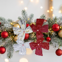 Arbre de Noël supérieur à dégagement rapide en polyester brillant fait à la main cadeau de vacances ornement suspendu marque WEIXI
