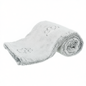 Manta para Mascotas Nando de 100 x 70 cm, Gris Claro, de Felpa Suave y Cálida, para Perros y Gatos - Product Image 3