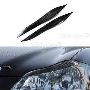 1 paire de couvre-phares en fibre de carbone véritable pour Toyota Crown 2005 2006 2007 2008 2009, accessoires de voiture - Product Image 1