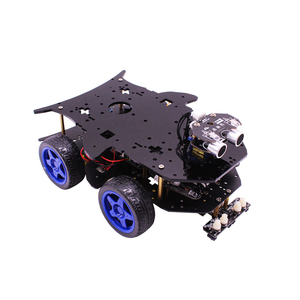 <span class=keywords><strong>Kit</strong></span> de <span class=keywords><strong>voiture</strong></span> robotique STM32-4WD 4 roues motrices programmable DIY Développement Compétition ARM Maker Education nouveau - Product Image 1