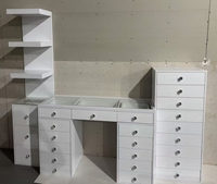 Coiffeuse Maquillage avec Miroir et Tiroirs, Table de Toilette Moderne pour Chambre ou Salon