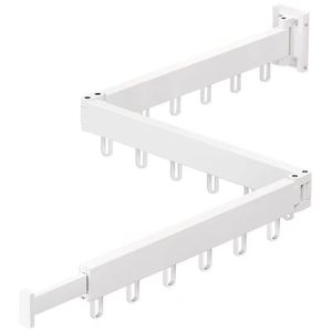 Sınır ötesi kapalı/açık teleskopik <span class=keywords><strong>Metal</strong></span> giysi rafı no-matkap duvara monte küçük geri çekilebilir sabit katlanabilir ev - Product Image 1