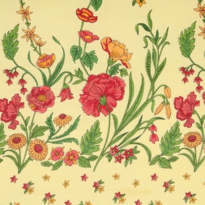 HEAVENBIRDS Parure de lit plate imprimée jaune avec 2 taies d'oreiller incluses, en coton, 300 fils, écologique, toutes saisons - Product Image 4