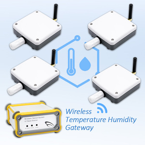4 ensembles de capteurs d'humidité et de température sans fil industriels en temps réel, conçus pour résister aux environnements difficiles, programmables - Product Image 1