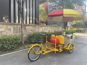 Kiosque portatif de support de vélo de vente de nourriture de hot-dog bon marché avec des parapluies de roues à vendre chariot de hot-dog utilisé - Product Image 3
