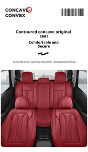 Coprisedili in Pelle Nappa <span class=keywords><strong>Nera</strong></span> per Volkswagen Arteon Atlas Taos Tharu <span class=keywords><strong>T</strong></span>-<span class=keywords><strong>Roc</strong></span>, Anti-Macchia, Miglioramento Interni per Guida Quotidiana - Product Image 5
