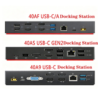 Adaptor Grosir Original 40B0 300w Tipe-C Hub Docking Station Dock Thunderbolt 3 untuk ThinkPad X1 Yoga P15, T14 |   4x Keluaran 4K