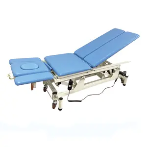 Cama de fisioterapia eléctrica ajustable profesional, mesa de masaje, cama de tratamiento de fisioterapia