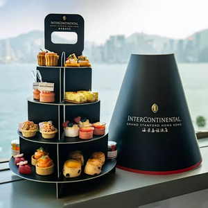 <span class=keywords><strong>Torre</strong></span> de Exhibición de Pasteles y Cupcakes de 3 Niveles Personalizada, Papel Repujado y Cartón para Panadería, Cajas Tipo Carpeta para Donas, <span class=keywords><strong>Sushi</strong></span> y Pan - Product Image 6