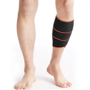 Manicotti di protezione sportiva a compressione regolabile con fasciatura elastica per polpaccio con supporto al polpaccio all'ingrosso