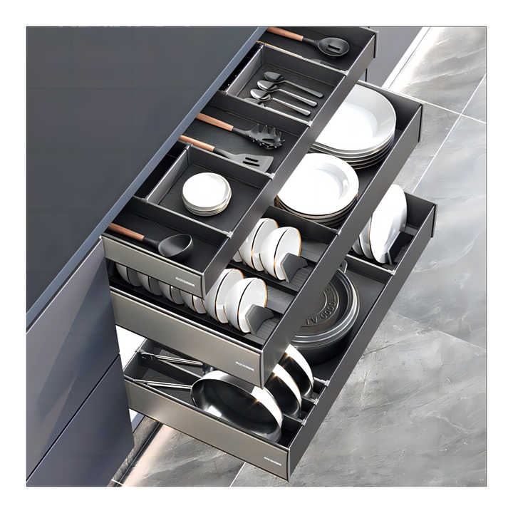 Goldmine 3 Tier Pull Out Cabinet Organizer Kitchen Hardware Fittings ...