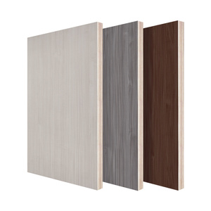 Panneau Hmr en mélamine KAPOK America, couverture de texture 3D en bois de qualité supérieure, application d'armoire en contreplaqué, 15 mm - Product Image 1