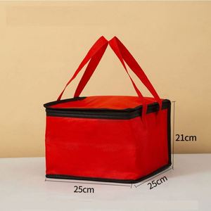 Sac isotherme portable à fermeture éclair de 6 pouces pour gâteaux, sac à déjeuner en aluminium pour livraison de repas - Product Image 2