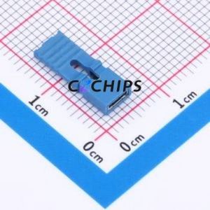 HC-JP254-1-135-0P-L-G1 Shorting Cap / Jumper Cap P=2.54mm Connector 1x2 2.54mm Open Top Type 3A - Product Image 1