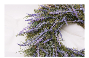 Couronnes <span class=keywords><strong>de</strong></span> lavande artificielles, 1 <span class=keywords><strong>couronne</strong></span> d'arrangement <span class=keywords><strong>de</strong></span> fleurs, décoration murale <span class=keywords><strong>de</strong></span> porte d'entrée, décoration <span class=keywords><strong>de</strong></span> mariage, 16" - Product Image 6