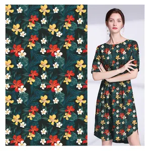 Thiệu Hưng Dệt May Chất Lượng Tốt Lô Hàng Bán Buôn Rayon In Vải Nhà Cung Cấp 100% Rayon/Viscose Dệt In Vải