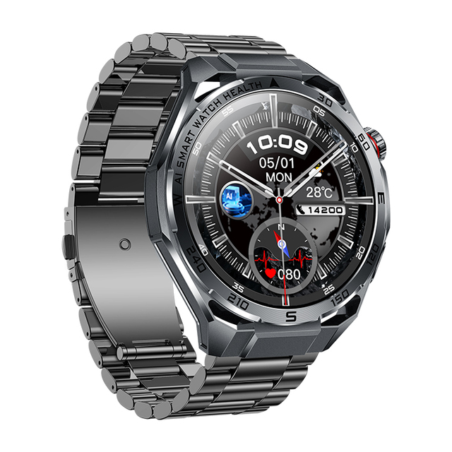 Health ECG ET474 Smart Watch SOS Emergency BT Call Watches Heart Rate Sleep Body Monitoring Fitness Sport tracker Smartwatch
