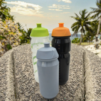 Bouteille d'eau de cyclisme en PE sans BPA, anti-fuite, pour le vélo et les voyages
