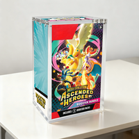포켓몬 TCG 메가 에볼루션 어센디드 히어로즈 부스터 번들 6팩 부스터 팩 아크릴 보호 케이스