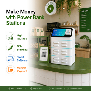 Estación de <span class=keywords><strong>Alquiler</strong></span> de Baterías Portátiles con Pago con Tarjeta POS, Estación de Carga de Teléfonos con Pantalla Publicitaria Digital para Promoción Empresarial - Product Image 1