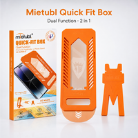 Mietubl QUICK-FIX BOX Support de positionnement pour application de film pour IP 17 AIR 16E 15 PRO MAX 14 PLUS 13/12 SAM S25/S24 ULTRA