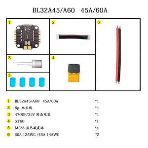 JHEMCU F745 Contrôleur de vol Stack Contrôleur de vol GF30F745-<span class=keywords><strong>ICM</strong></span> BLHELI _ <span class=keywords><strong>32</strong></span> 45A / 60A 4in1 ESC 3-6S 30X30mm pour drone RC FPV - Product Image 6