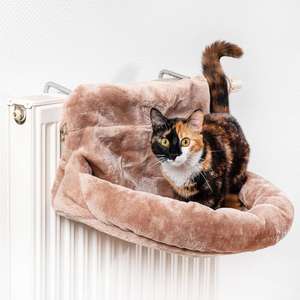 Zacht Nepbont Hangende Kat Hangmat Metalen Frame Kat Raam Bed Huis Radiator Kat Bed - Product Image 1