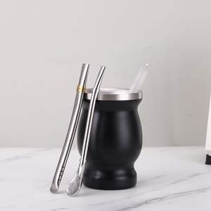 Venta al por Mayor de Taza <span class=keywords><strong>Mate</strong></span> Argentina de 8oz, Taza de <span class=keywords><strong>Mate</strong></span> de Acero Inoxidable de Doble Pared con Aislamiento y Bombilla - Product Image 5